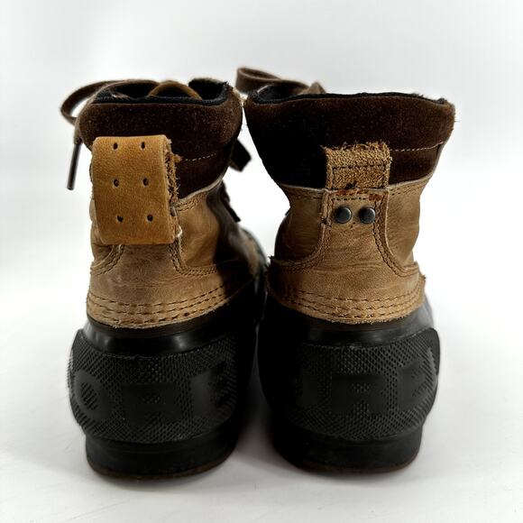 Sorel Ankeny II Boots Leather Waterproof Insulated Hiking Cushioned Tan Brown 10 main image 5